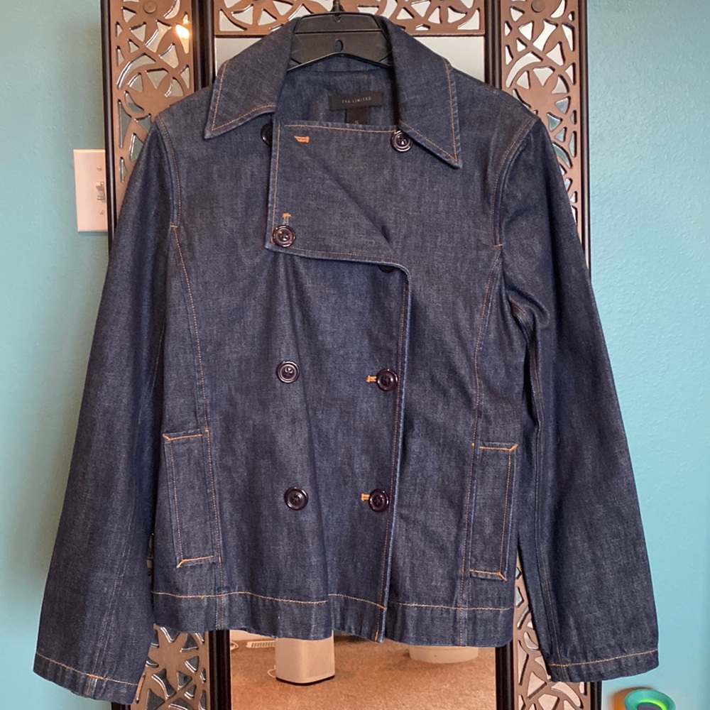 The Limited jean jacket with button detail